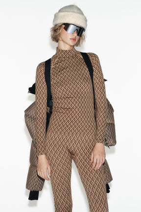 Nahtloses Thermo-Jacquard-T-Shirt