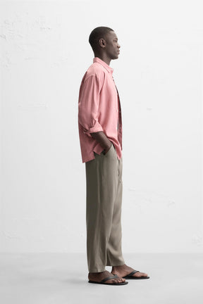 RELAXED FIT FLOWING TROUSERS - Image 4