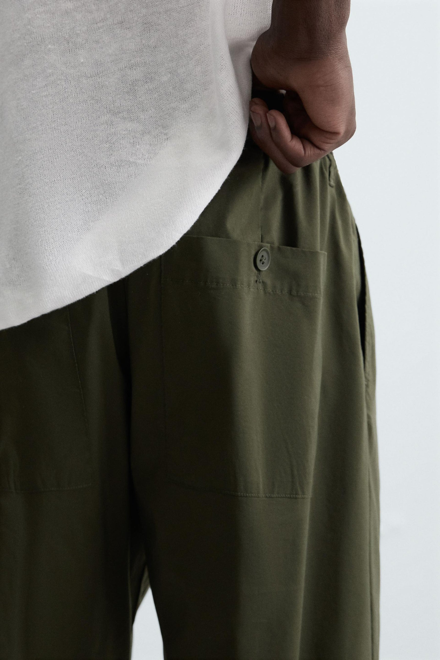LIGHTWEIGHT RELAXED FIT TROUSERS - Image 5