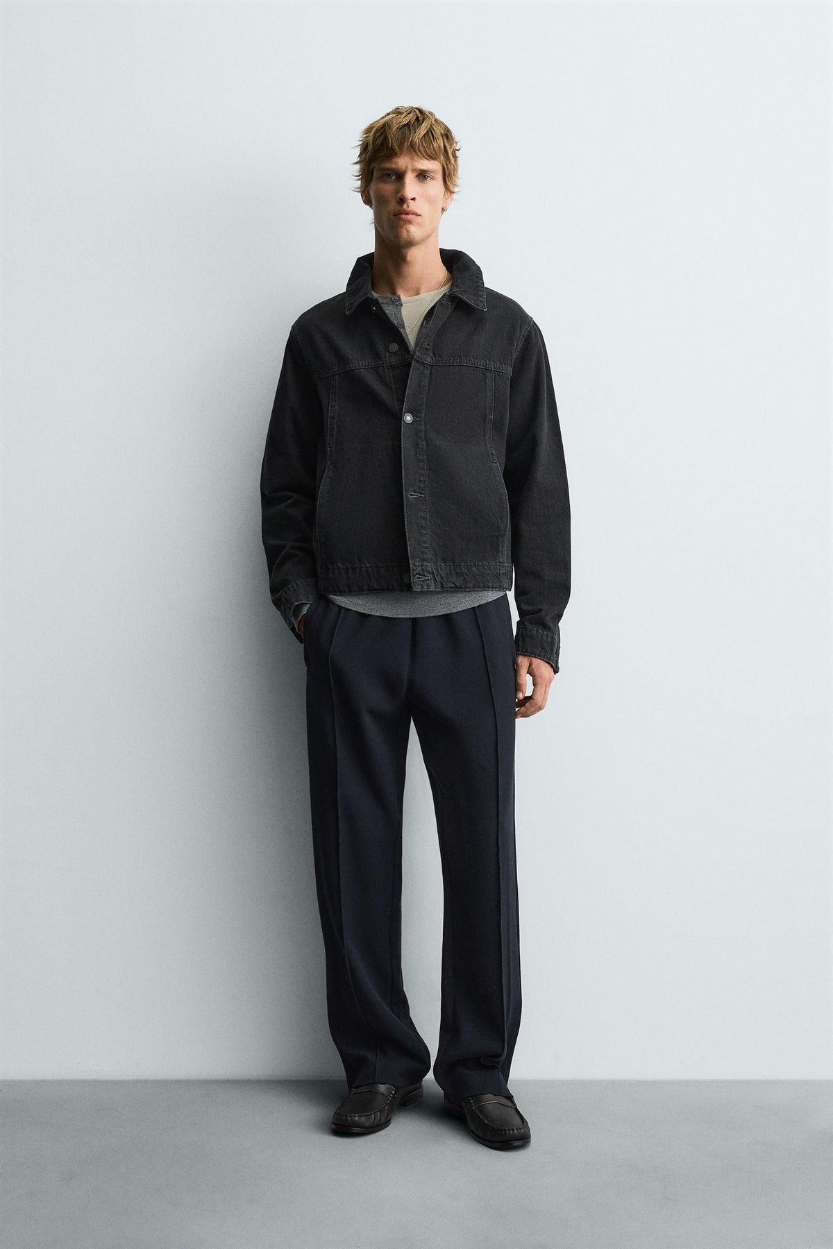 FLOWING TROUSERS WITH ZIPS - Image 1