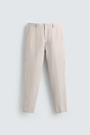 100% LINEN SUIT TROUSERS - Image 7
