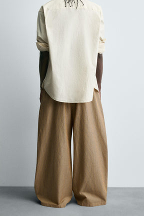 STRIPED OVERSIZE FIT TROUSERS - Image 3