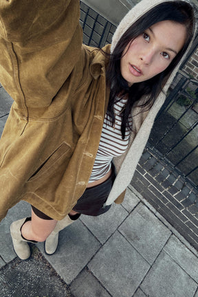 Gewachste Cape-Jacke