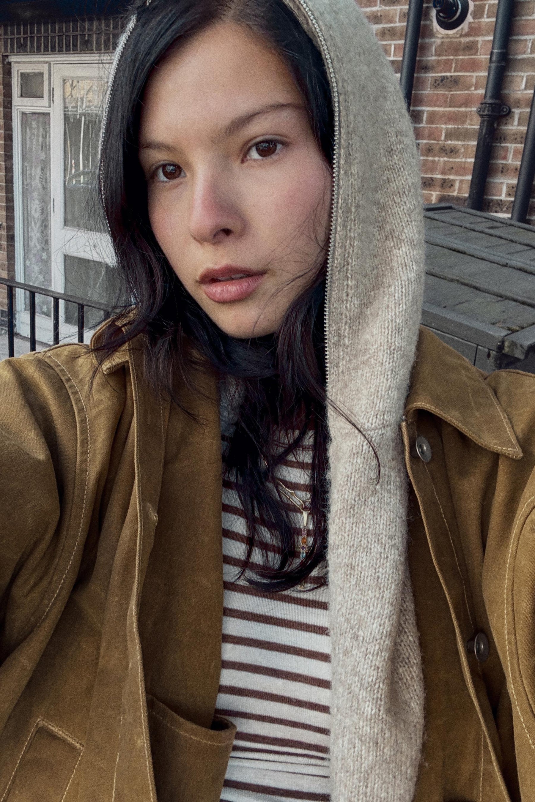 Gewachste Cape-Jacke