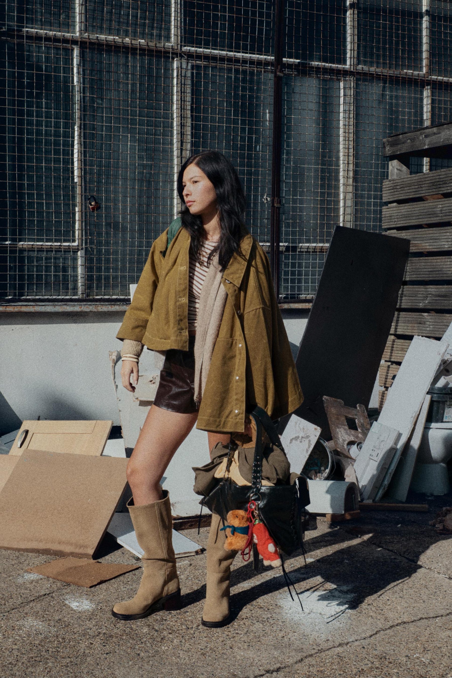 Gewachste Cape-Jacke