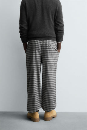 RELAXED FIT TEXTURED TROUSERS - Image 3