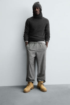 RELAXED FIT TEXTURED TROUSERS - Image 5