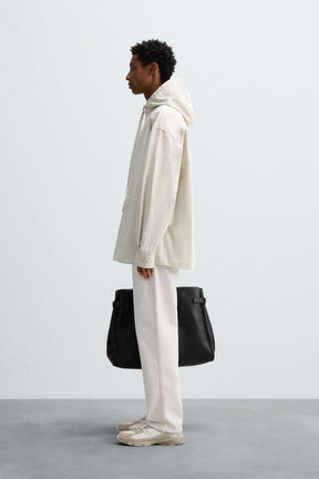 HOODED OVERSIZE FIT OVERSHIRT - Image 4