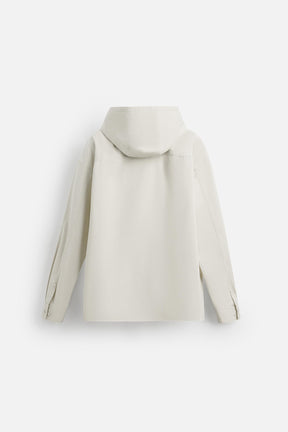 HOODED OVERSIZE FIT OVERSHIRT - Image 10