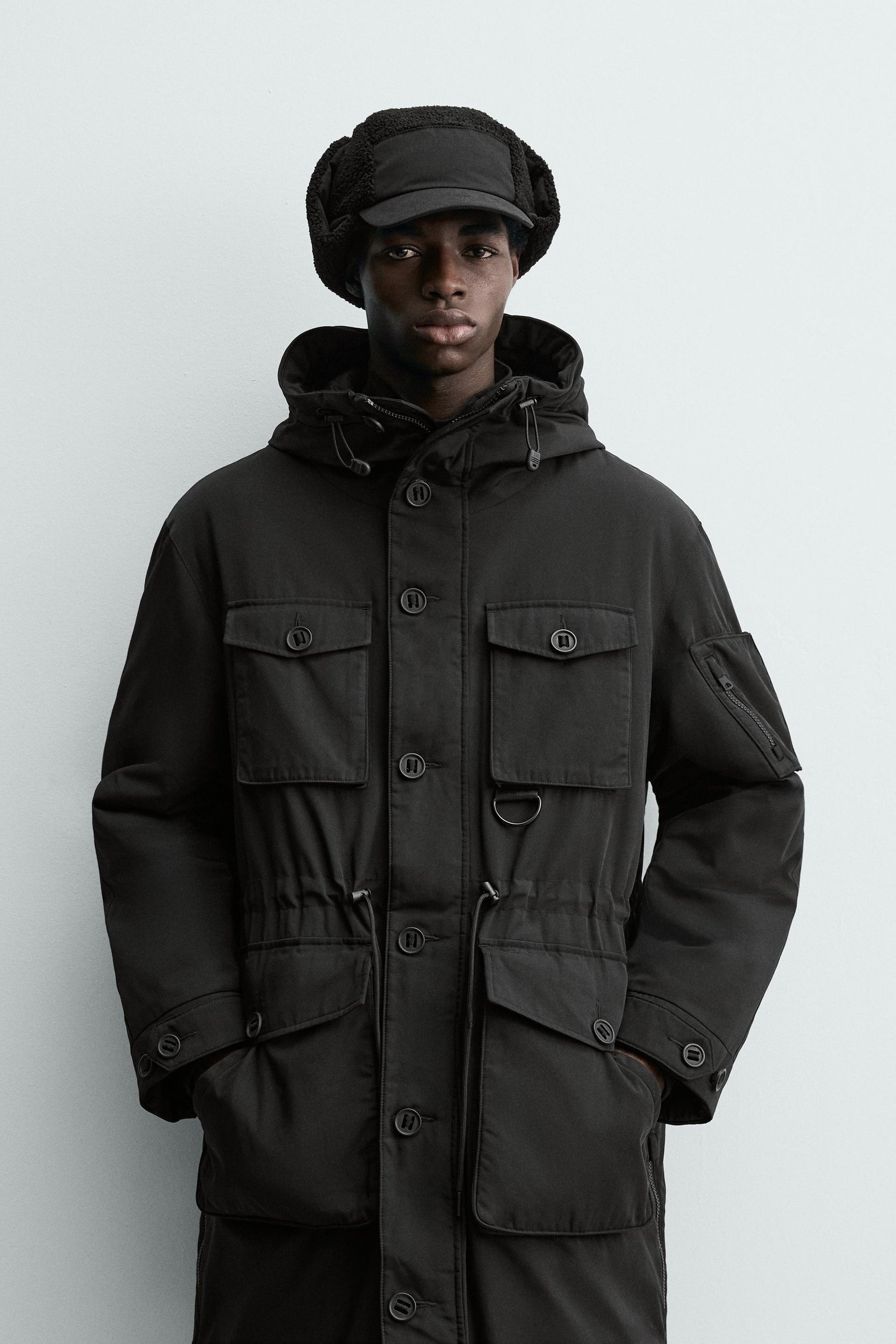 WATER-REPELLENT PADDED TECHNICAL PARKA - Image 2