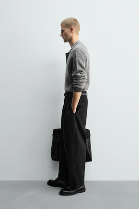 BOUCLÉ TEXTURED KNIT POLO SHIRT - Image 4