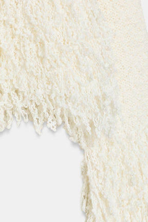 STRICKPULLOVER MIT FRANSEN