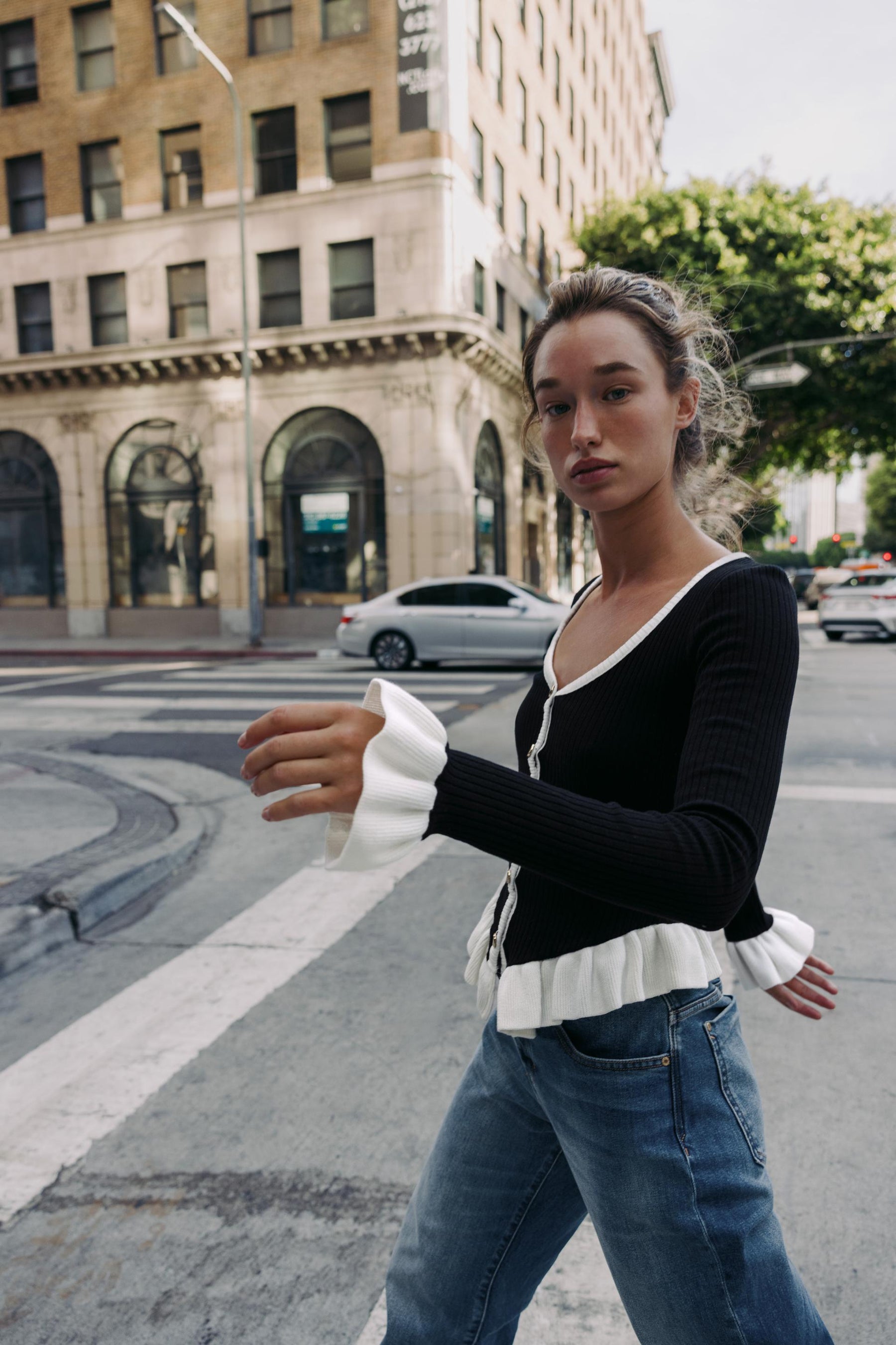 KONTRAST-RÜSCHJACKE