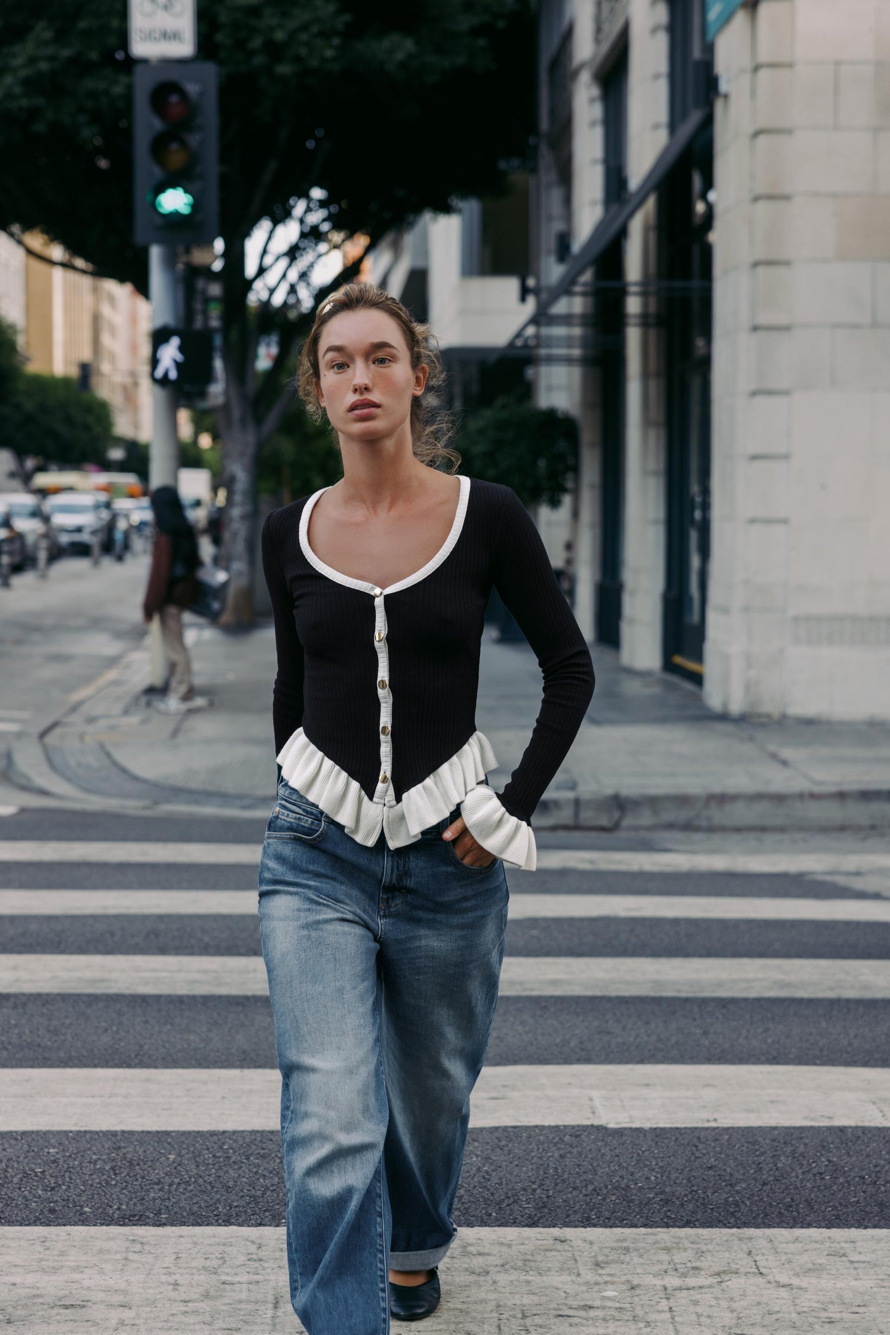 KONTRAST-RÜSCHJACKE