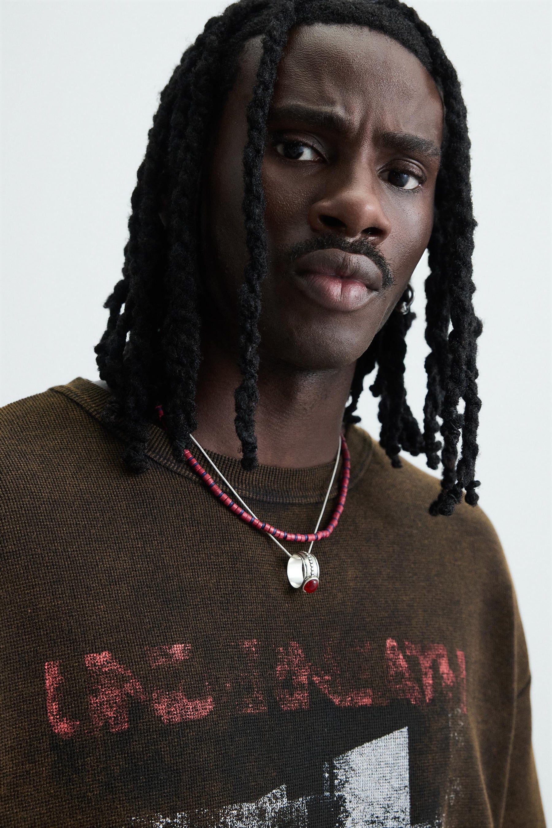 WASHED PRINTED KNIT T-SHIRT - Image 5