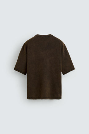 WASHED PRINTED KNIT T-SHIRT - Image 7