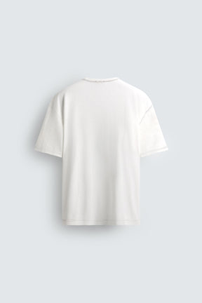 T-SHIRT WITH CONTRAST STITCHING - Image 7