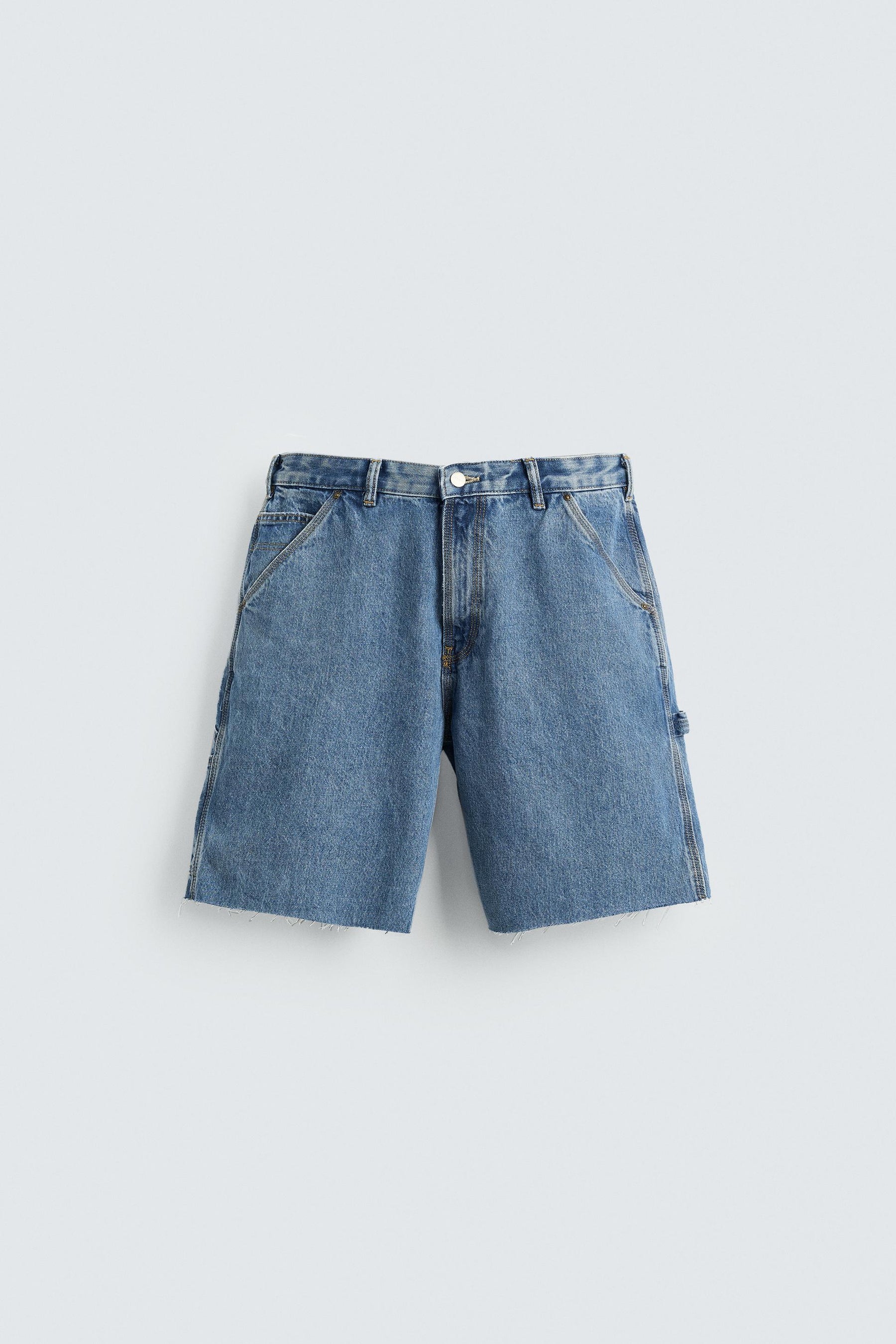 CARPENTER POCKET DENIM BERMUDA SHORTS - Image 6