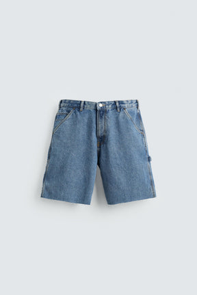 CARPENTER POCKET DENIM BERMUDA SHORTS - Image 6