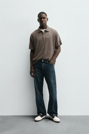 HEMP-VISCOSE POLO SHIRT - Image 1