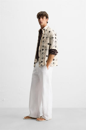 CONTRAST PRINT SHIRT - Image 4