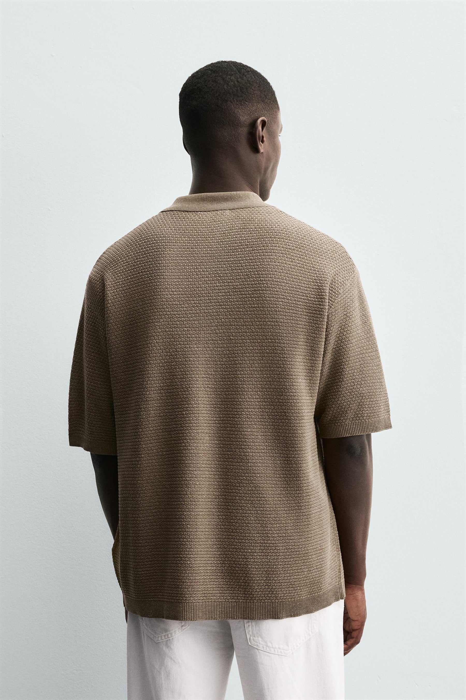 TEXTURED KNIT SHIRT - Image 3