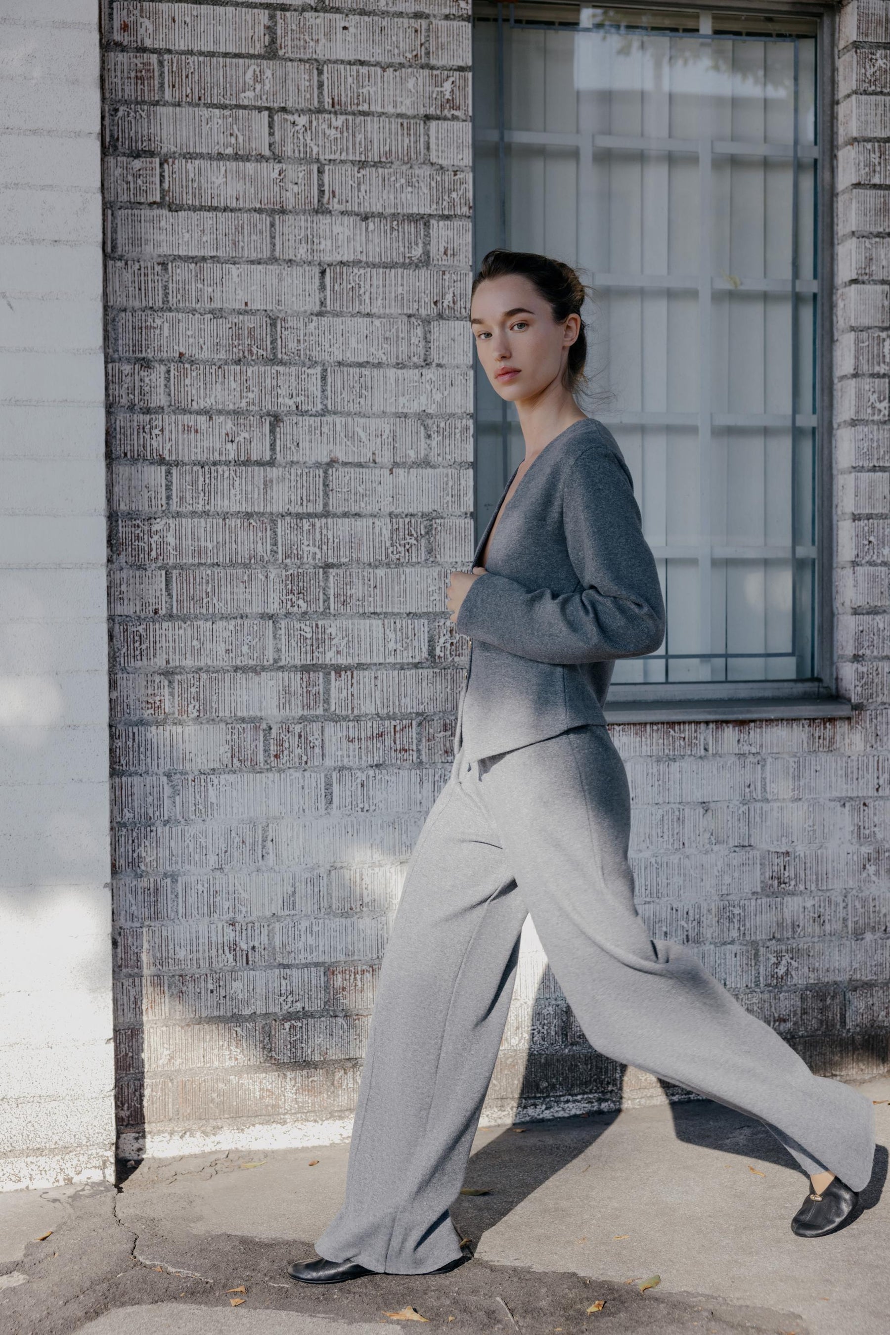 Strickjacke mit weichen Knöpfen