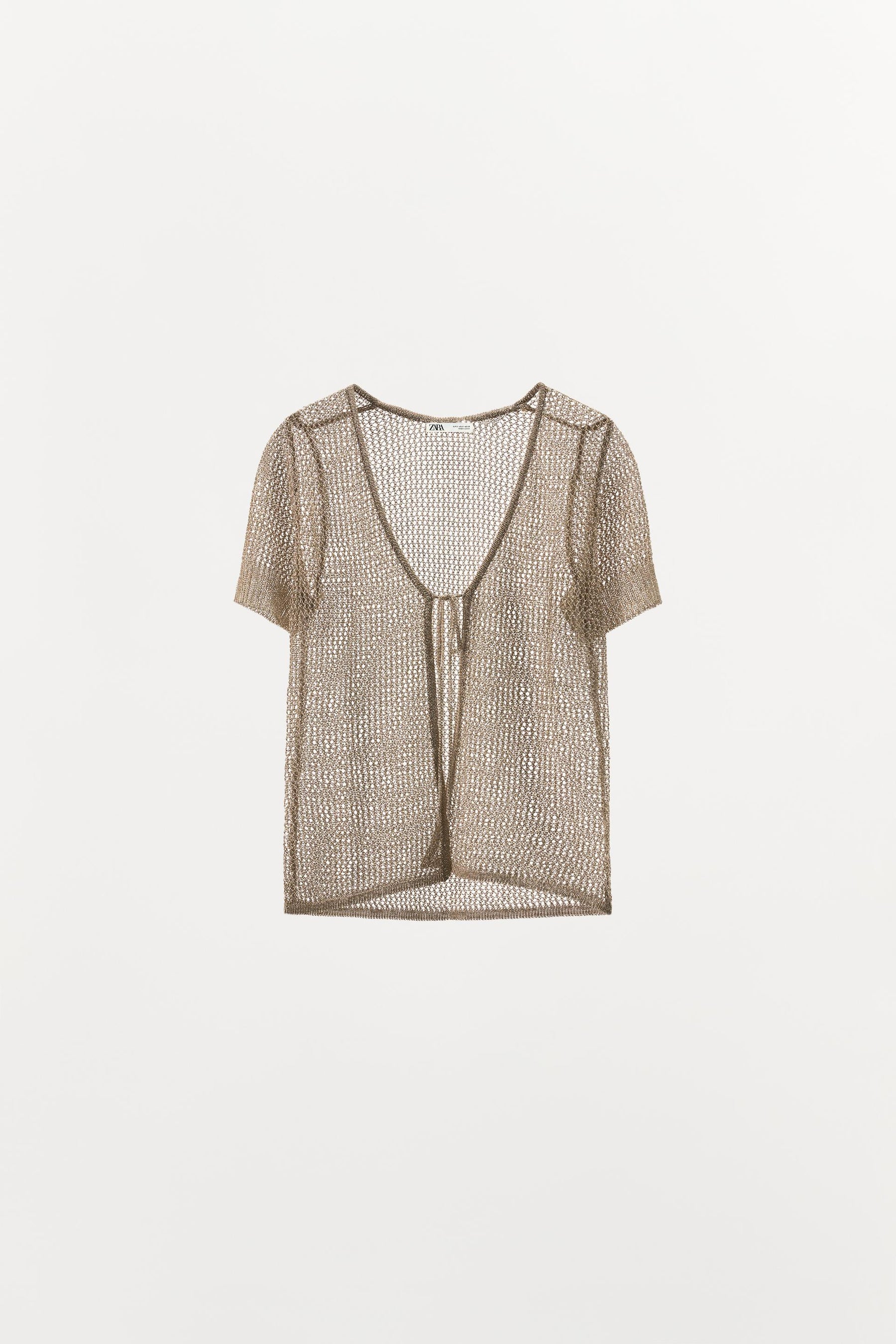 Jacke aus Metallic-Faden