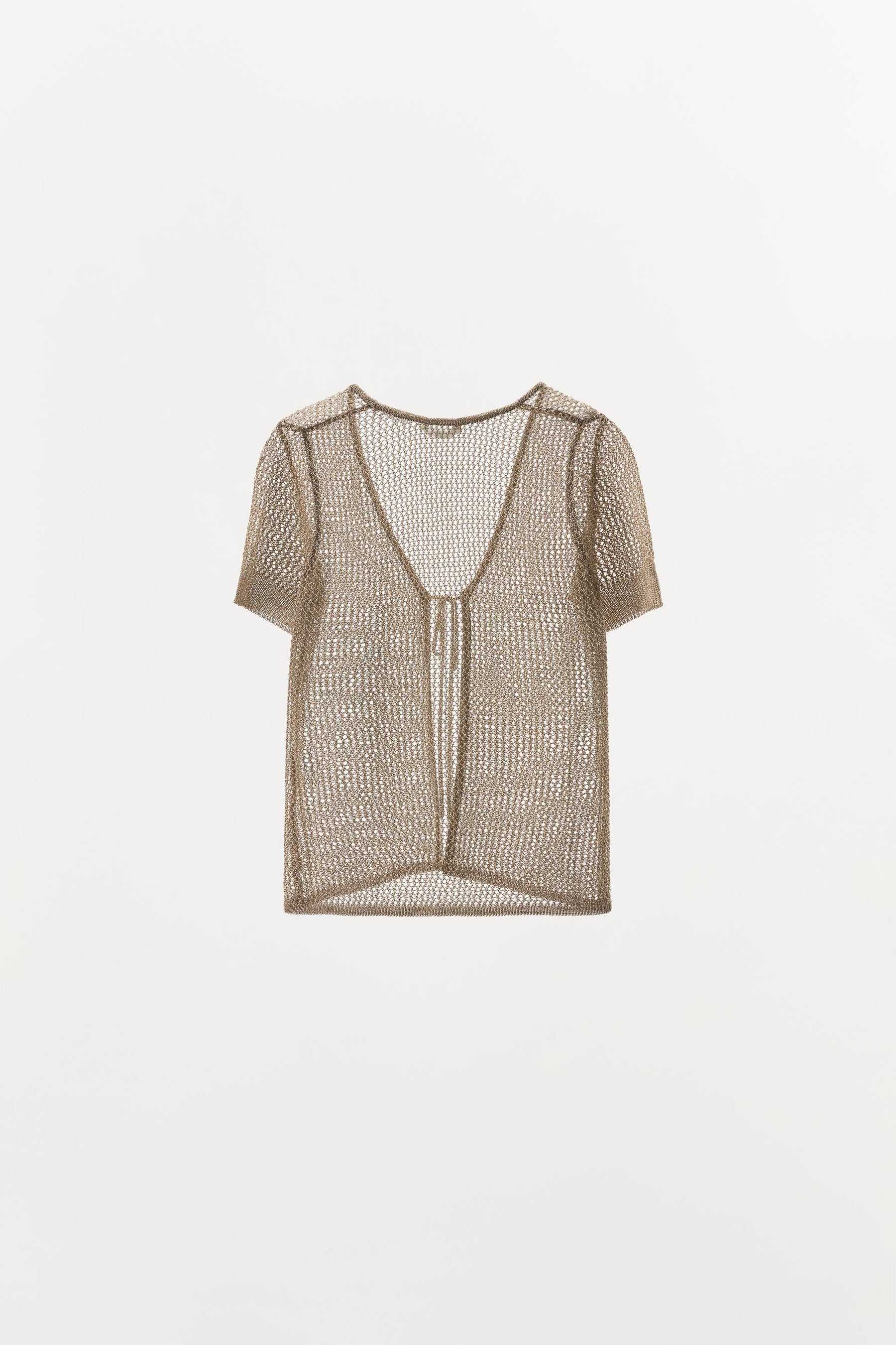 Jacke aus Metallic-Faden