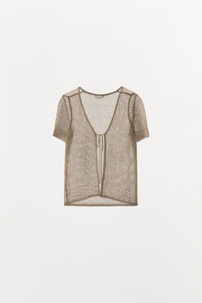 Jacke aus Metallic-Faden