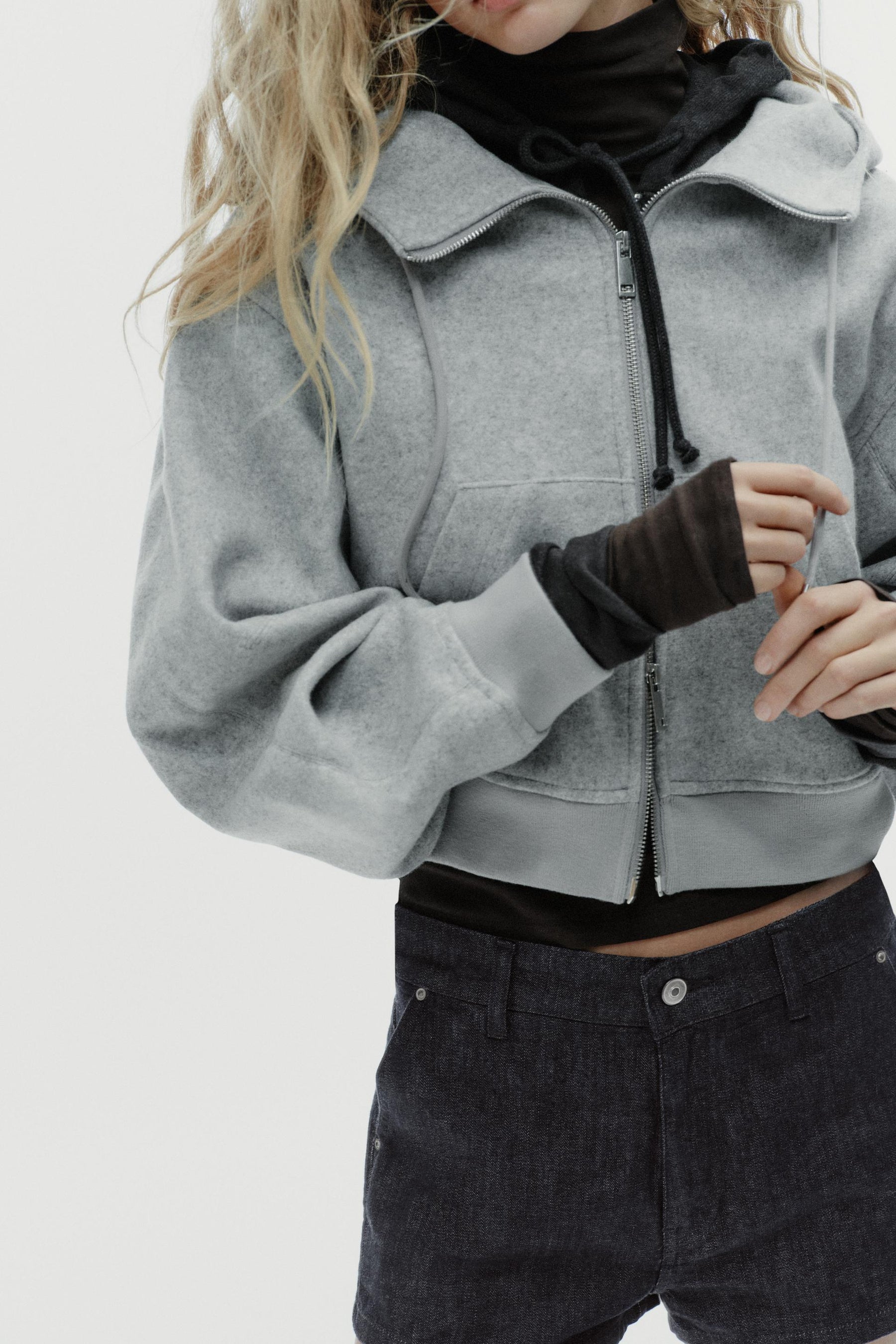 Jacke mit Puffärmeln