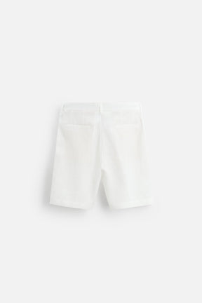 LINEN/COTTON BERMUDA SHORTS - Image 6