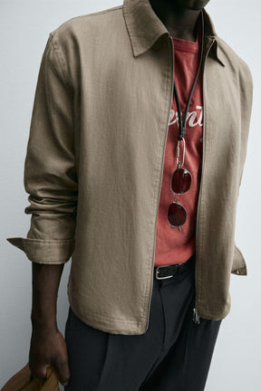 100% LINEN OVERSHIRT - Image 5