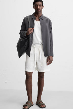 100% LINEN BERMUDA SHORTS - Image 5