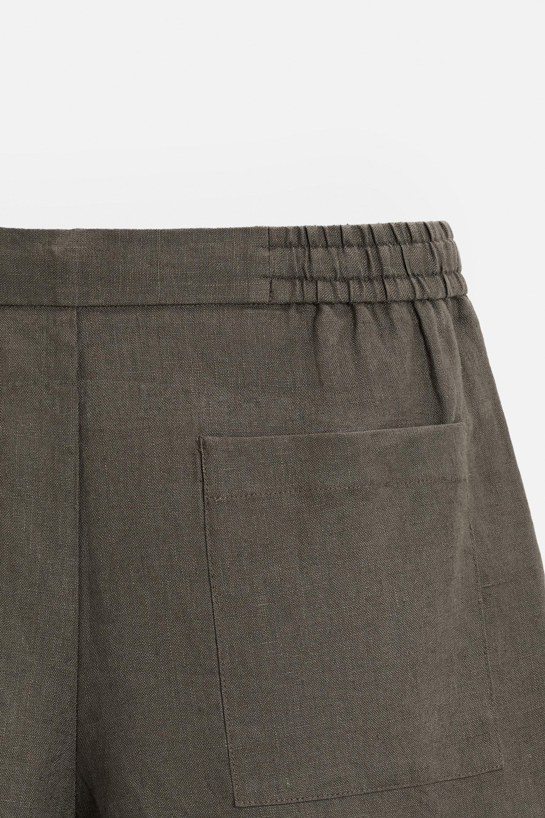 100% LINEN BERMUDA SHORTS - Image 9