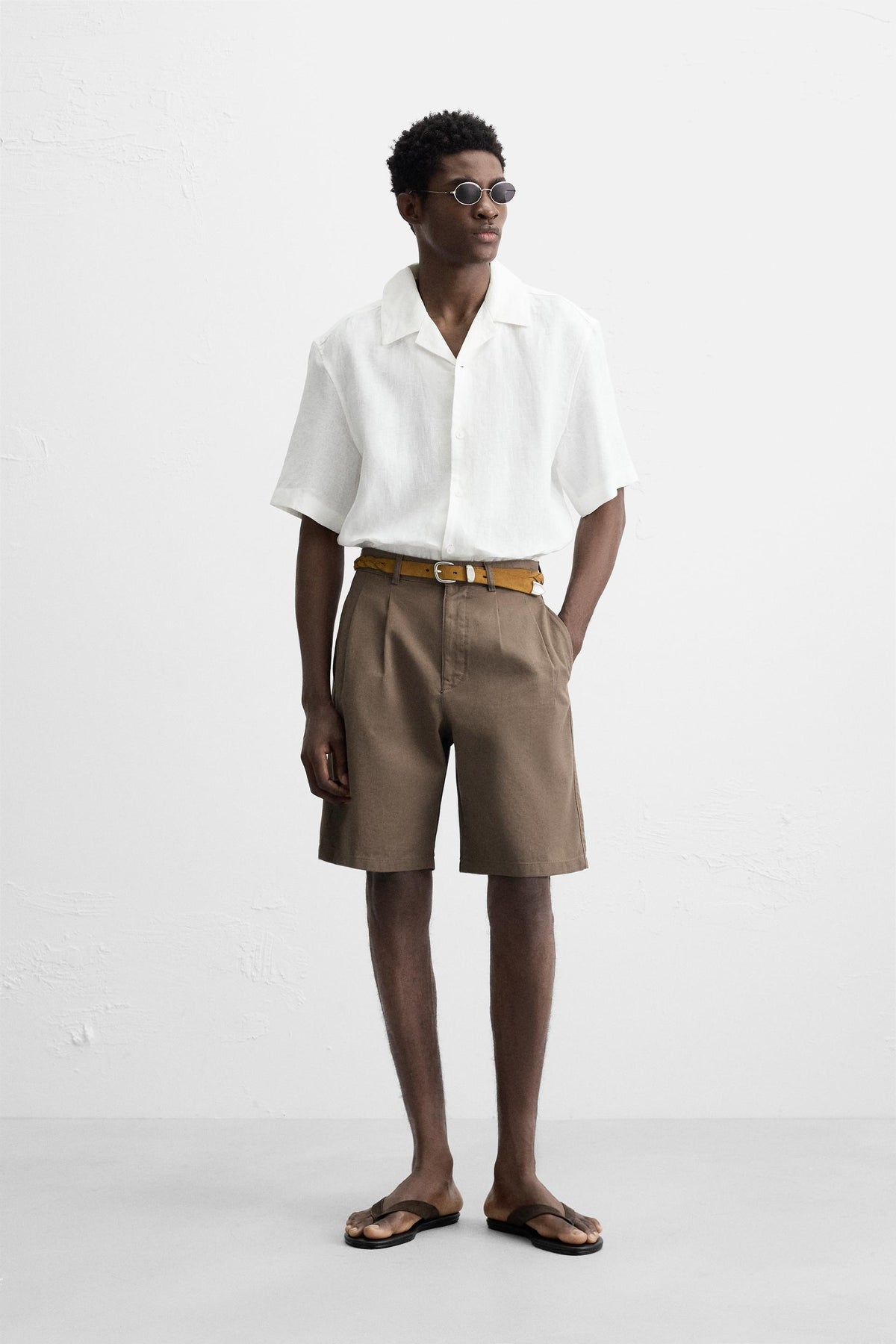 RELAXED FIT LINEN SHIRT - Image 1