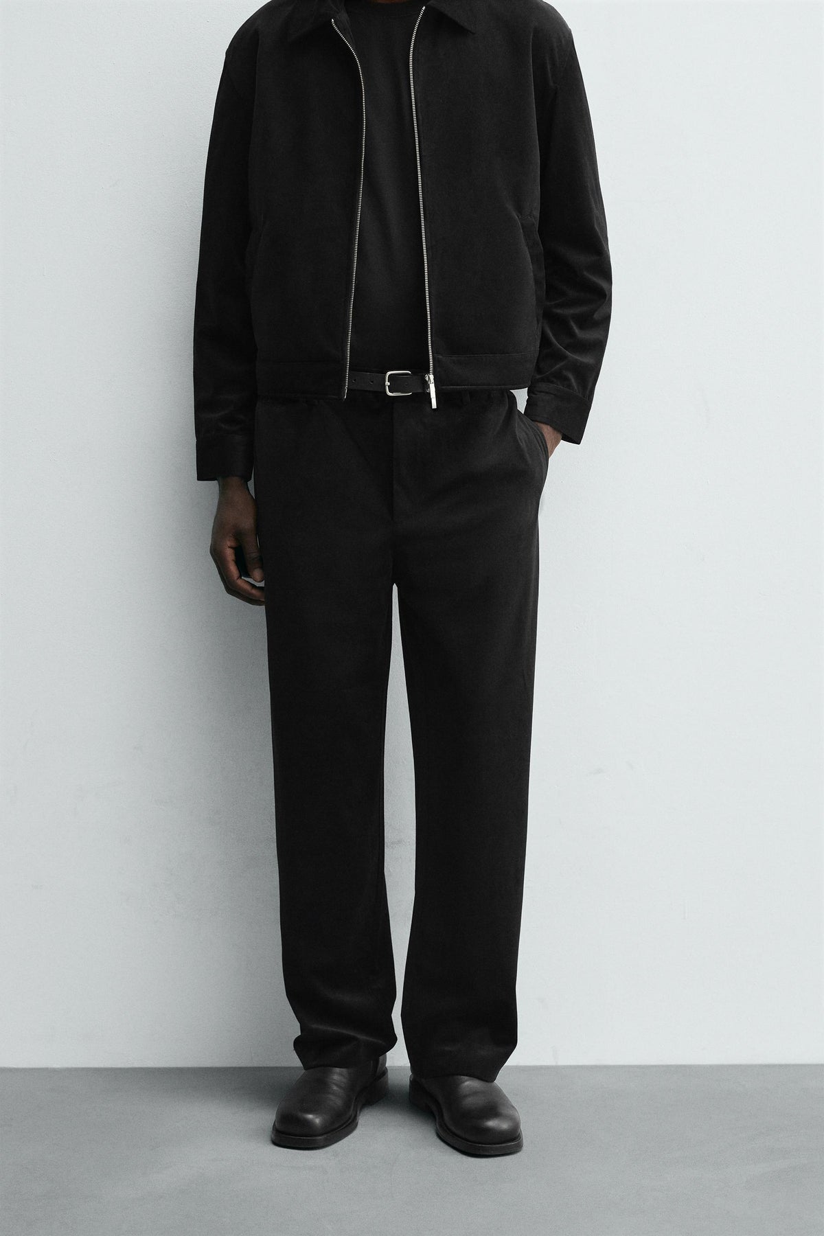 TEXTURED VELVET TROUSERS - Image 2