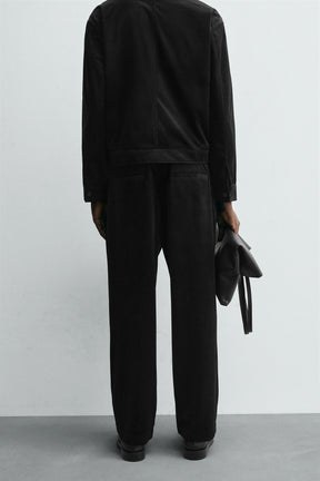 TEXTURED VELVET TROUSERS - Image 3