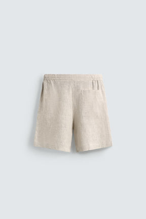 Leinen-Shorts (lässig geschnitten)