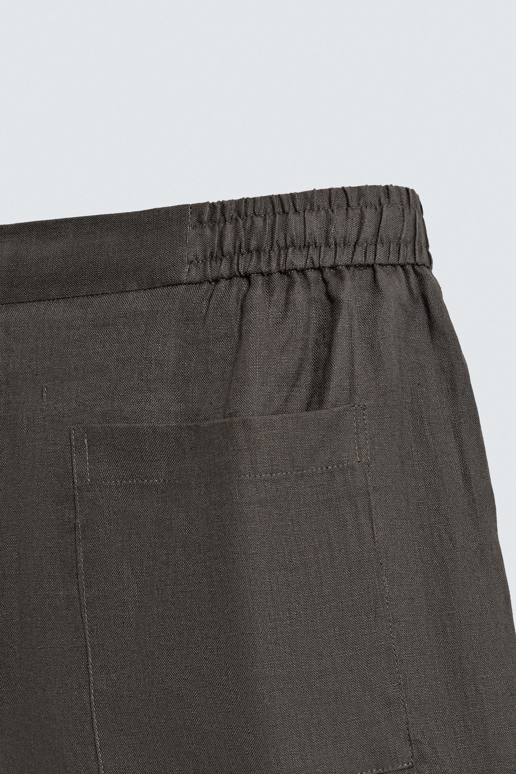 Leinen-Shorts (lässig geschnitten)