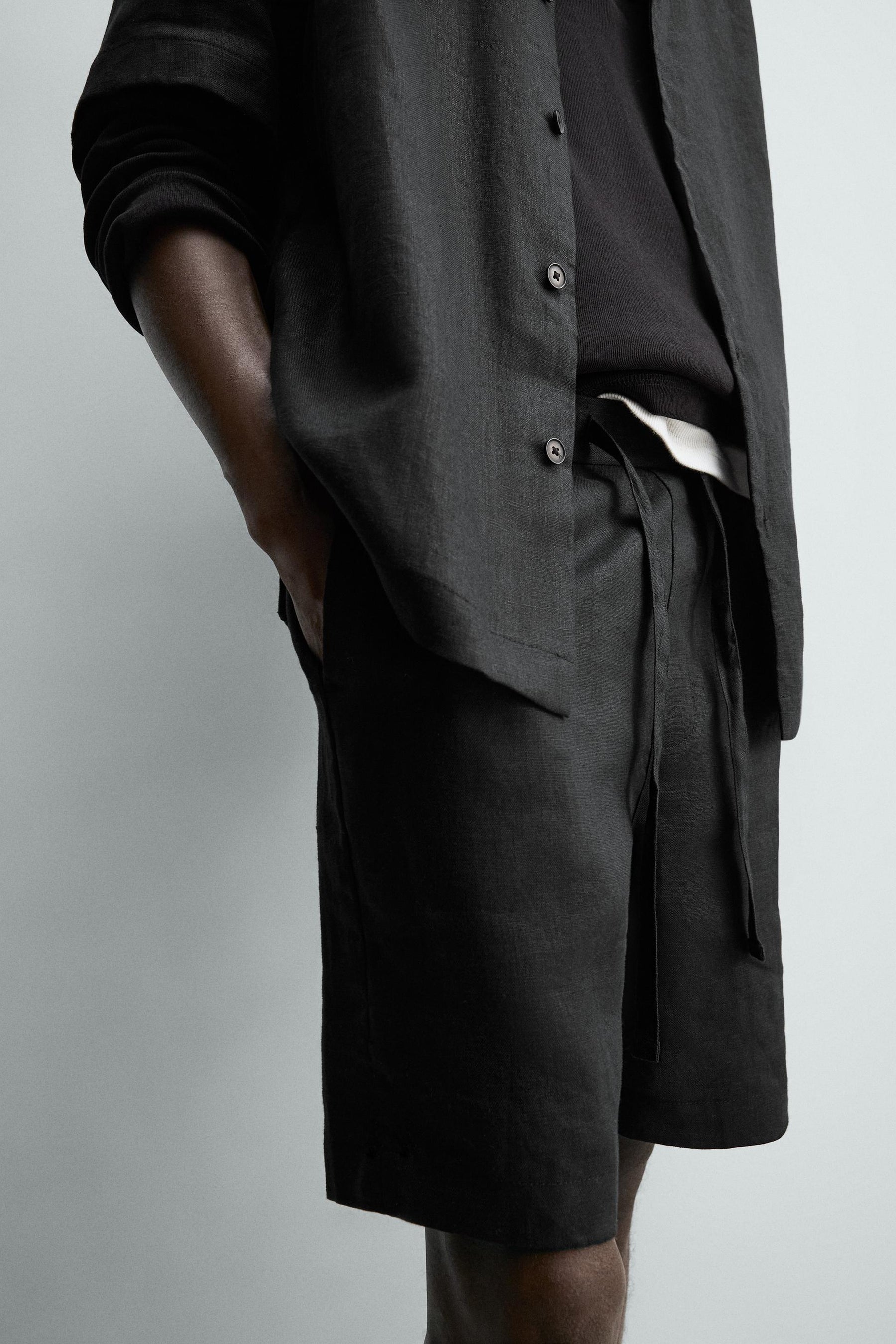 Lässige Leinenshorts