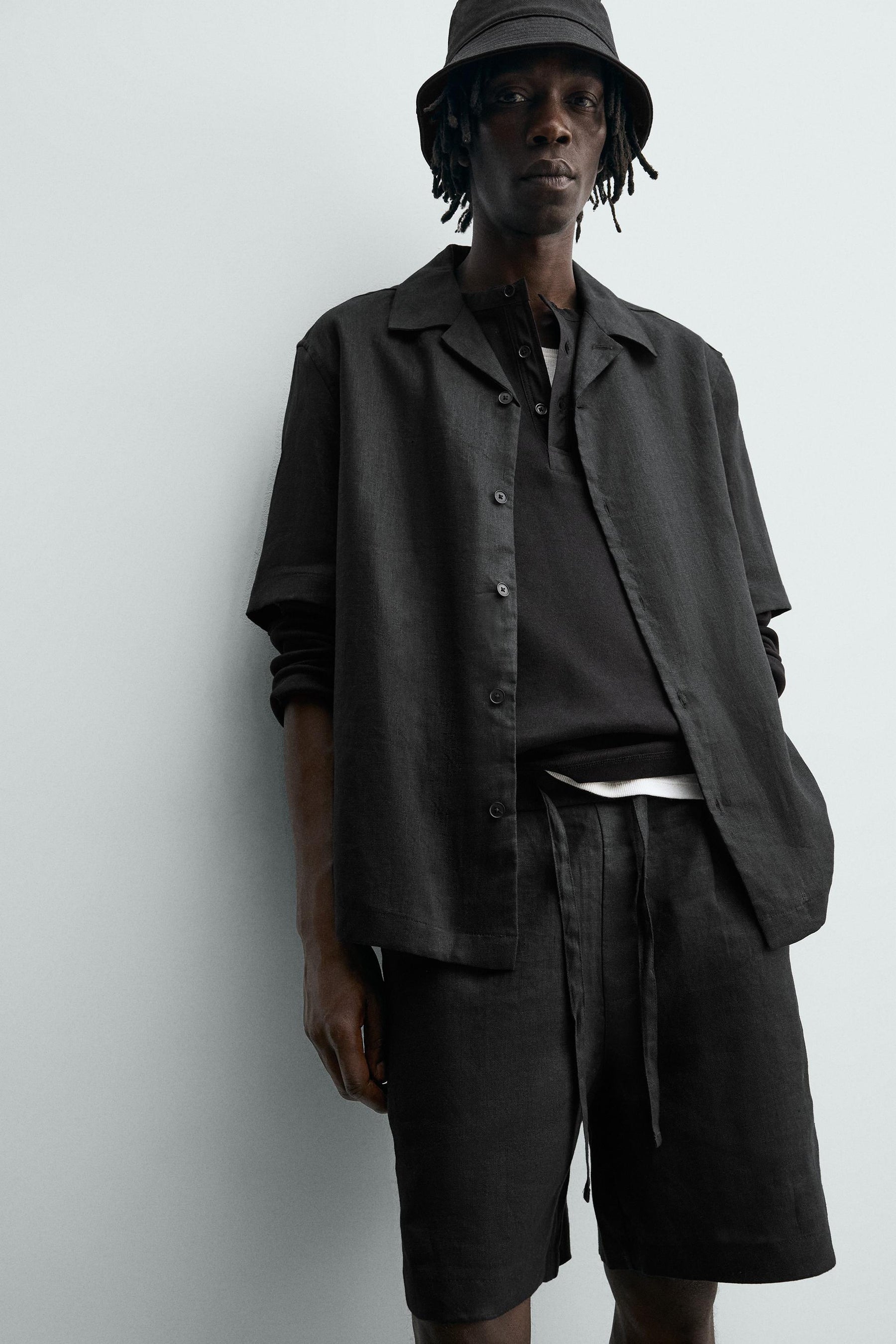 Lässige Leinenshorts