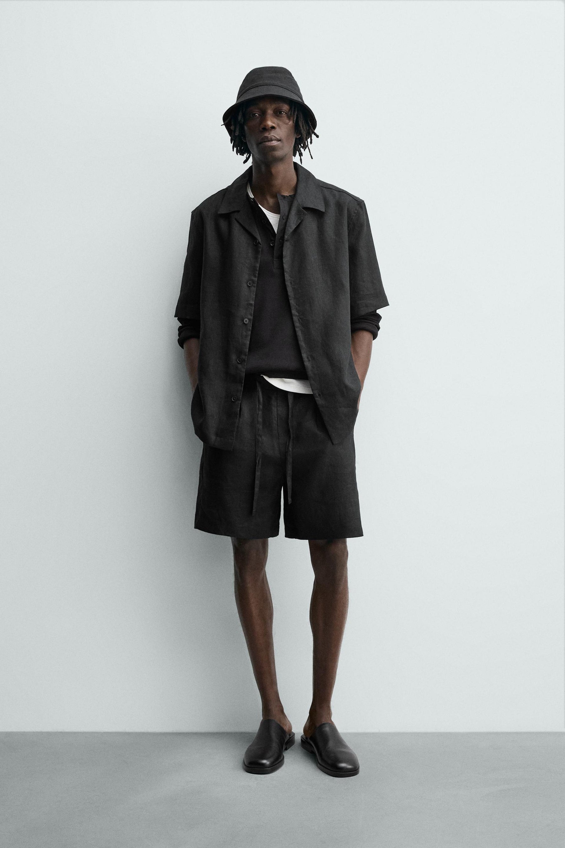 Lässige Leinenshorts