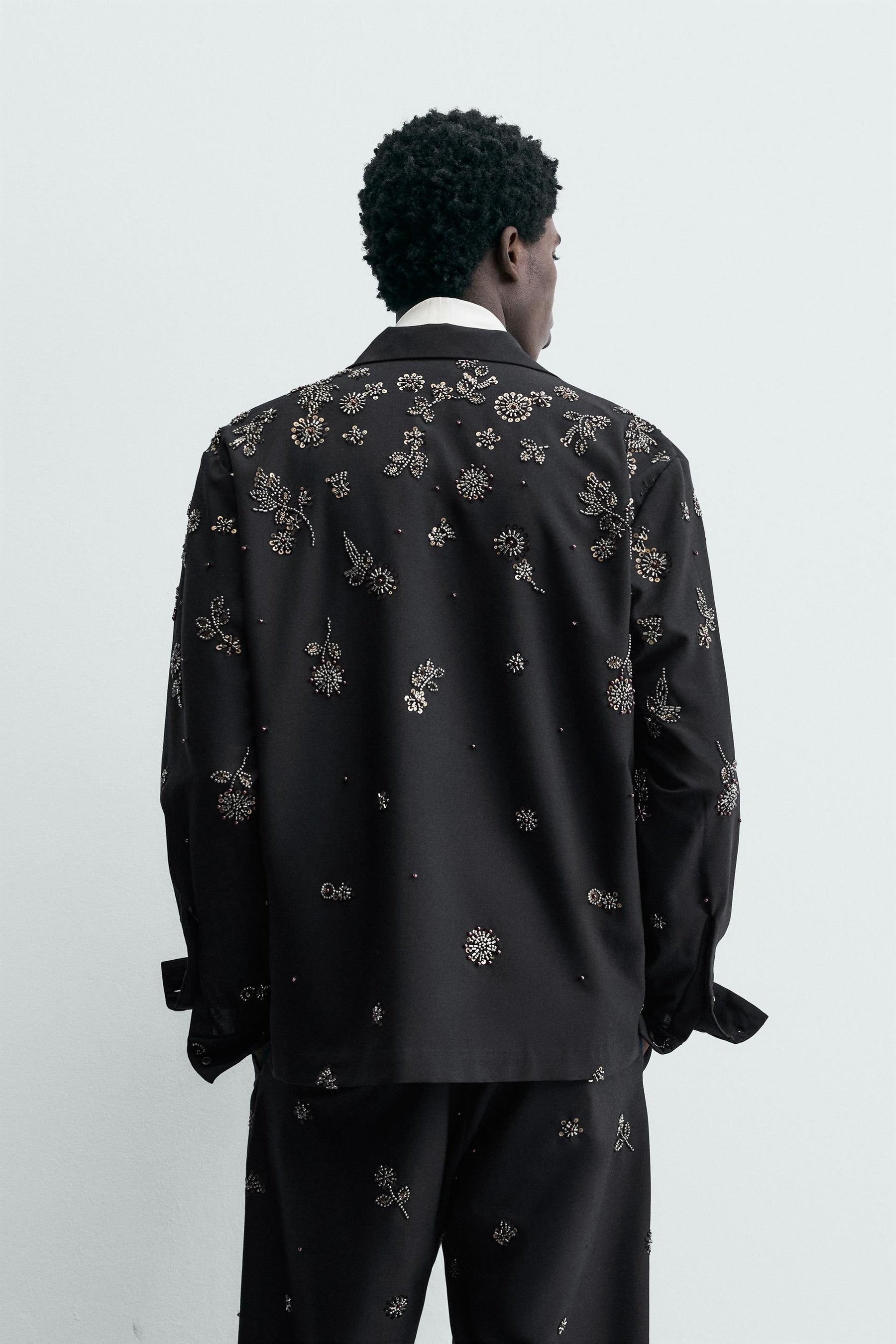 Pailletten-Flow-Shirt