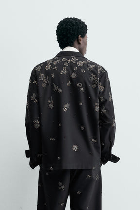 Pailletten-Flow-Shirt