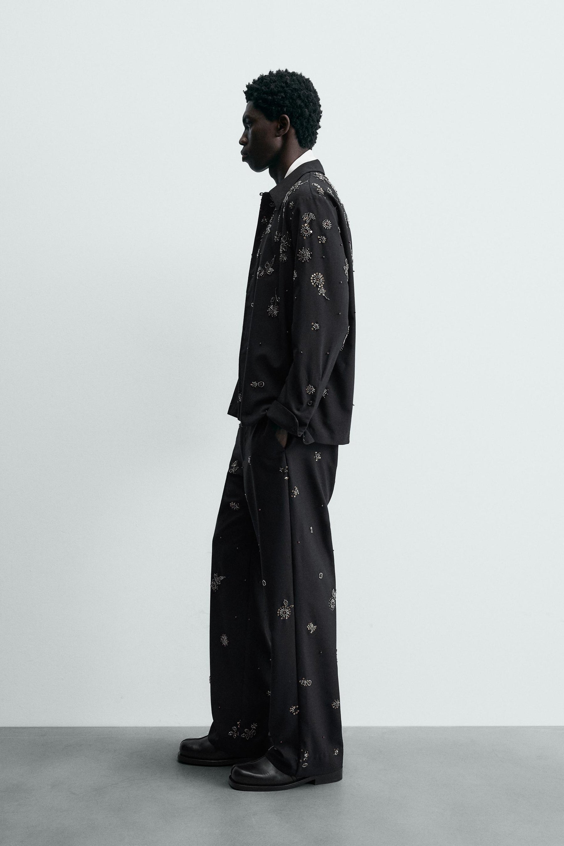 Pailletten-Flow-Shirt