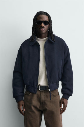 Filzgefütterte Kurzjacke