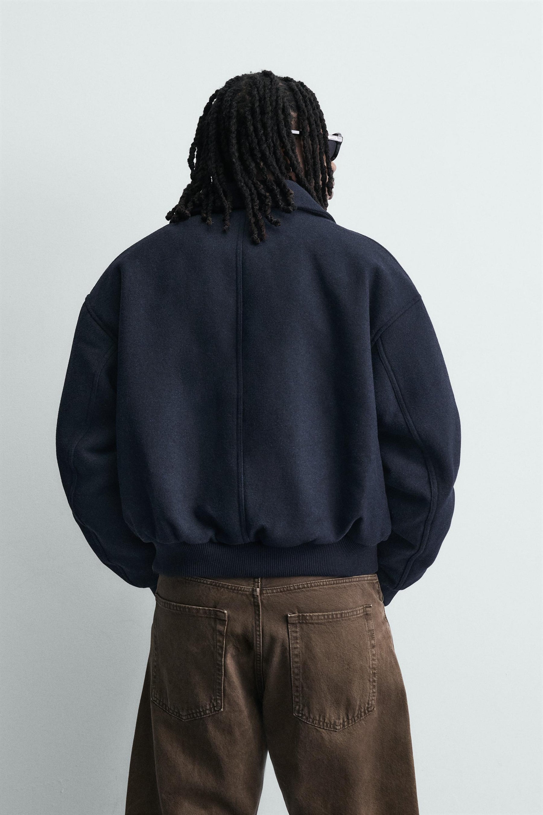 Filzgefütterte Kurzjacke