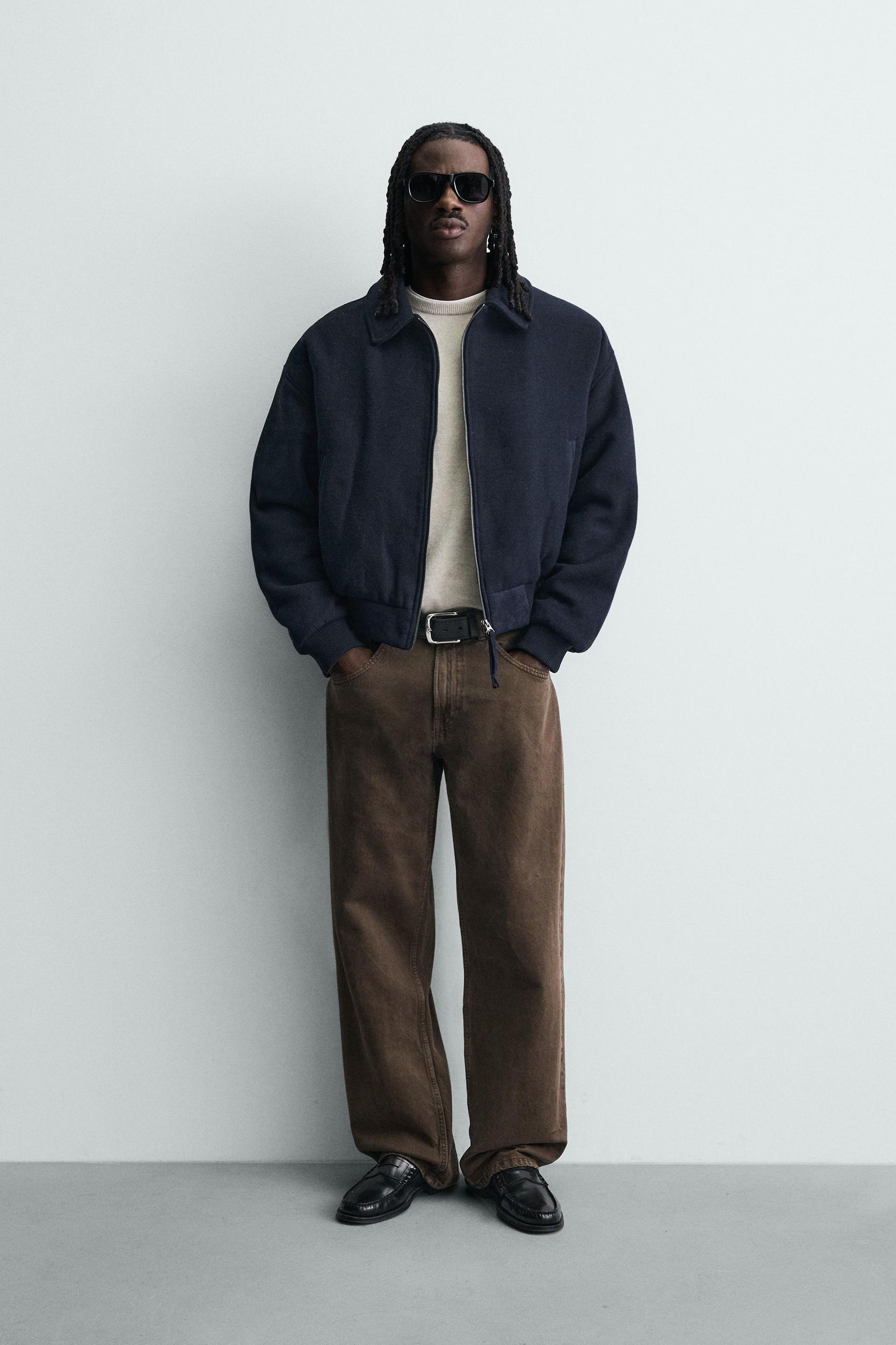 Filzgefütterte Kurzjacke