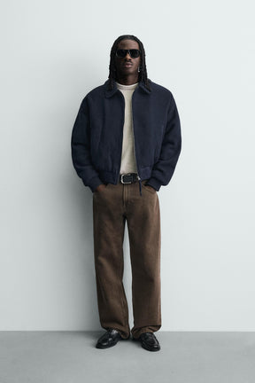 Filzgefütterte Kurzjacke